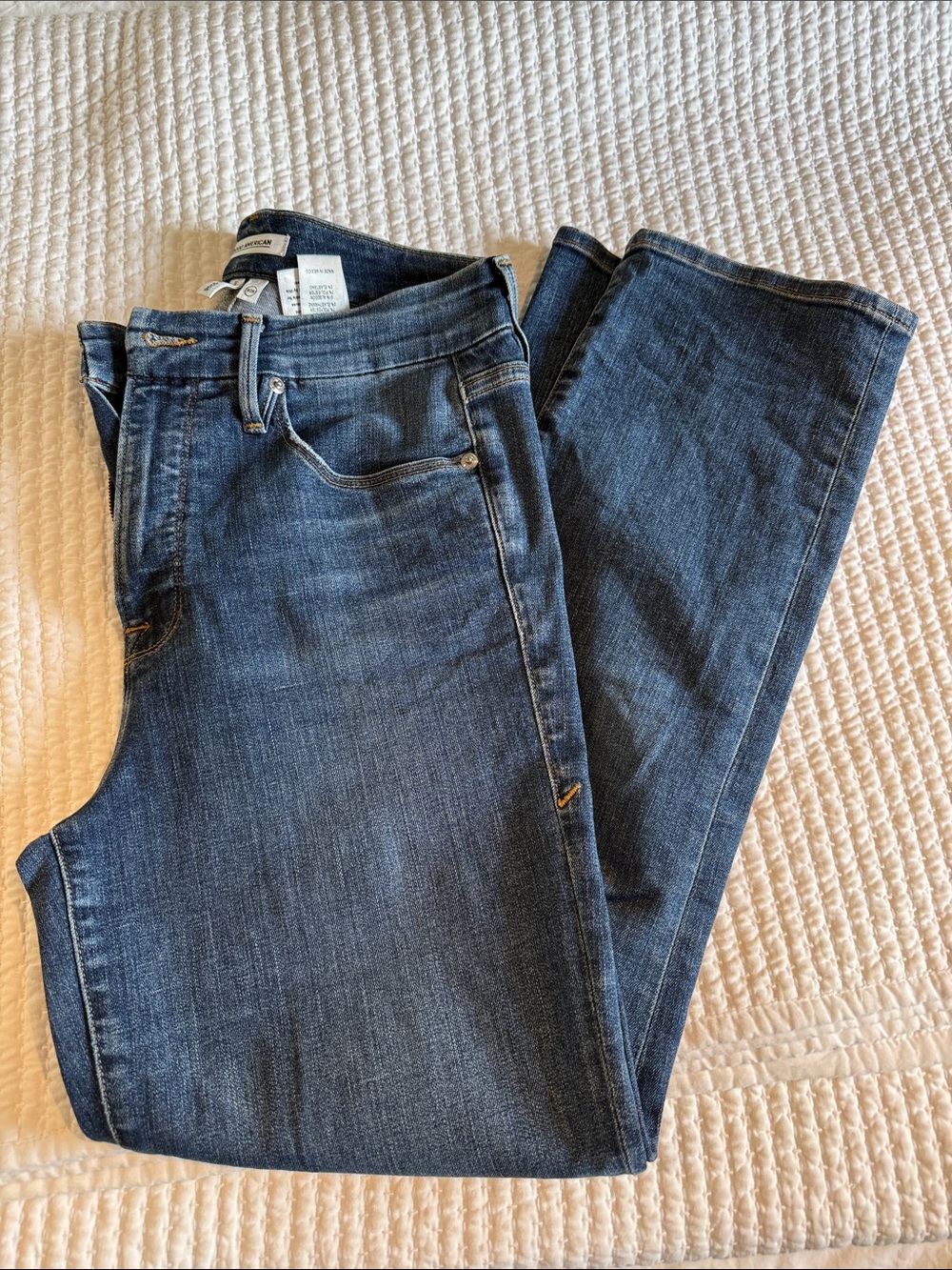 Good American Straight Jeans - Blue 358 wash size 8/29